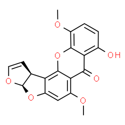 ChemSpider 2D Image | 5-METHOXYSTERIGMATOCYSTIN | C19H14O7