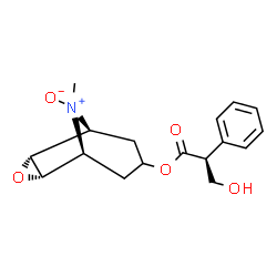 ChemSpider 2D Image | (1S,2R,4S,5S)-9-Methyl-9-oxido-3-oxa-9-azatricyclo[3.3.1.0~2,4~]non-7-yl (2S)-3-hydroxy-2-phenylpropanoate | C17H21NO5