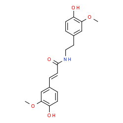 ChemSpider 2D Image | N-Feruloyl-3-methoxytyramine | C19H21NO5