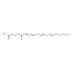 ChemSpider 2D Image | 5-oxo-6,8,11,14-eicosatetraenoic acid | C20H30O3