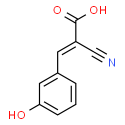 ChemSpider 2D Image | (2E)-2-Cyano-3-(3-hydroxyphenyl)acrylic acid | C10H7NO3