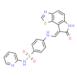 ChemSpider 2D Image | GW 8510 | C21H15N5O3S2