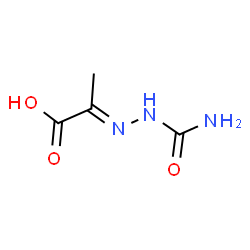 ChemSpider 2D Image | (2E)-2-(Carbamoylhydrazono)propanoic acid | C4H7N3O3