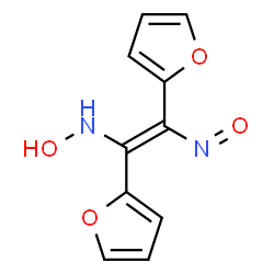 ChemSpider 2D Image | (E)-1,2-Di(2-furyl)-N-hydroxy-2-nitrosoethenamine | C10H8N2O4