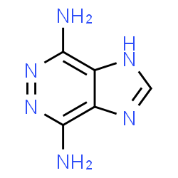 ChemSpider 2D Image | 1H-Imidazo[4,5-d]pyridazine-4,7-diamine | C5H6N6