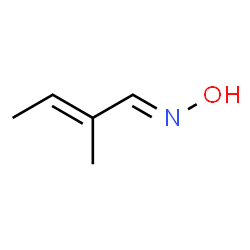 ChemSpider 2D Image | 2-Butenal, 2-methyl-, oxime, (E,E)- | C5H9NO