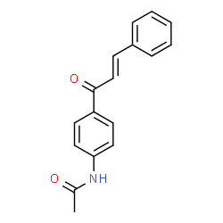 ChemSpider 2D Image | N-{4-[(2E)-3-Phenyl-2-propenoyl]phenyl}acetamide | C17H15NO2