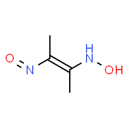 ChemSpider 2D Image | (2E)-N-Hydroxy-3-nitroso-2-buten-2-amine | C4H8N2O2
