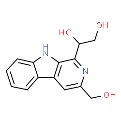 ChemSpider 2D Image | 1-[3-(Hydroxymethyl)-9H-beta-carbolin-1-yl]-1,2-ethanediol | C14H14N2O3