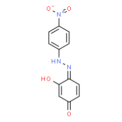 ChemSpider 2D Image | (4Z)-3-Hydroxy-4-[(4-nitrophenyl)hydrazono]-2,5-cyclohexadien-1-one | C12H9N3O4