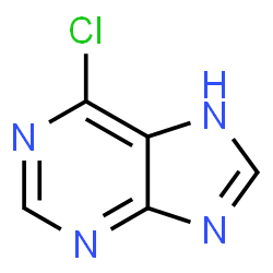 ChemSpider 2D Image | 6-Chloro-1H-purine | C5H3ClN4