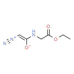 ChemSpider 2D Image | (Z)-2-Diazonio-1-[(2-ethoxy-2-oxoethyl)amino]ethenolate | C6H9N3O3