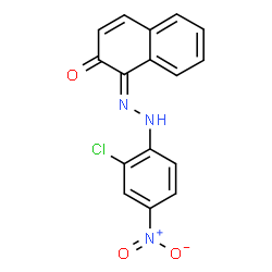 ChemSpider 2D Image | (1E)-1-[(2-Chloro-4-nitrophenyl)hydrazono]-2(1H)-naphthalenone | C16H10ClN3O3