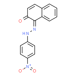 ChemSpider 2D Image | (1Z)-1-[(4-Nitrophenyl)hydrazono]-2(1H)-naphthalenone | C16H11N3O3