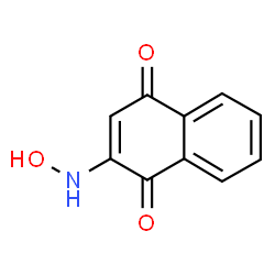 ChemSpider 2D Image | 2-(Hydroxyamino)-1,4-naphthoquinone | C10H7NO3