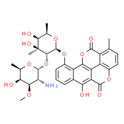 ChemSpider 2D Image | Elsamitrucin | C33H35NO13