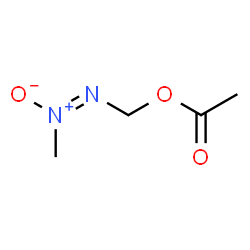 ChemSpider 2D Image | [(E)-Methyl-ONN-azoxy]methyl acetate | C4H8N2O3