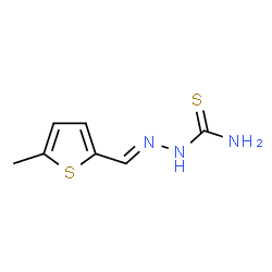 ChemSpider 2D Image | 5-Methyl-2-thiophenecarboxaldehyde thiosemicarbazone | C7H9N3S2
