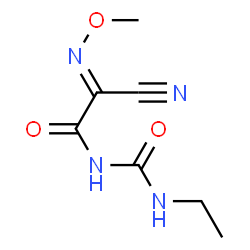 ChemSpider 2D Image | (2E)-2-Cyano-N-(ethylcarbamoyl)-2-(methoxyimino)acetamide | C7H10N4O3