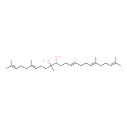 ChemSpider 2D Image | Tetracosa-2,6,14,18,22-pentaene-10,11-diol, 2,6,10,15,19,23-hexamethyl- | C30H52O2