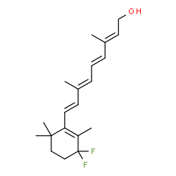 ChemSpider 2D Image | 4,4-Difluororetinol | C20H28F2O