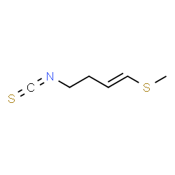 ChemSpider 2D Image | 4-Methylthio-3-butenyl isothiocyanate | C6H9NS2