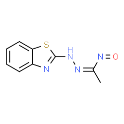 ChemSpider 2D Image | (1Z)-N'-(1,3-Benzothiazol-2-yl)-N-oxoethanehydrazonamide | C9H8N4OS