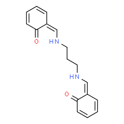 ChemSpider 2D Image | (6Z,6'Z)-6,6'-{1,3-Propanediylbis[imino(Z)methylylidene]}bis(2,4-cyclohexadien-1-one) | C17H18N2O2