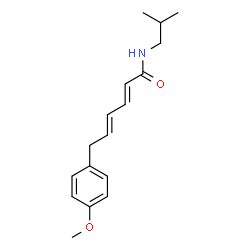 ChemSpider 2D Image | (2E,4E)-N-Isobutyl-6-(4-methoxyphenyl)-2,4-hexadienamide | C17H23NO2