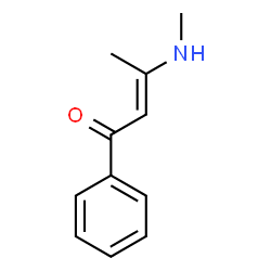 ChemSpider 2D Image | (2E)-3-(Methylamino)-1-phenyl-2-buten-1-one | C11H13NO