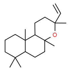 ChemSpider 2D Image | 3,4a,7,7,10a-Pentamethyl-3-vinyldodecahydro-1H-benzo[f]chromene | C20H34O