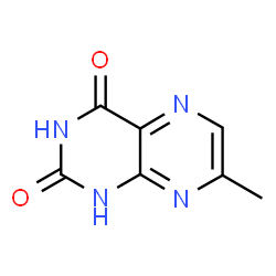 ChemSpider 2D Image | 7-Methyl-2,4(1H,3H)-pteridinedione  | C7H6N4O2