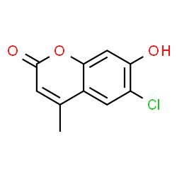 ChemSpider 2D Image | 6-Chloro-7-hydroxy-4-methyl-2H-chromen-2-one | C10H7ClO3