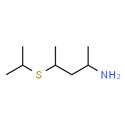 ChemSpider 2D Image | 4-(Isopropylsulfanyl)-2-pentanamine | C8H19NS