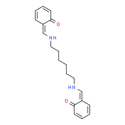 ChemSpider 2D Image | (6Z,6'Z)-6,6'-{1,6-Hexanediylbis[imino(Z)methylylidene]}bis(2,4-cyclohexadien-1-one) | C20H24N2O2