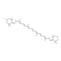 ChemSpider 2D Image | (9cis,9'cis)-5,5',8,8'-Tetrahydro-5,8:5',8'-diepoxy-beta,beta-caroten-3-ol | C40H56O3