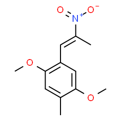 ChemSpider 2D Image | 1,4-Dimethoxy-2-methyl-5-[(1E)-2-nitro-1-propenyl]benzene | C12H15NO4