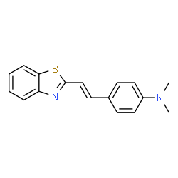 ChemSpider 2D Image | 2-(p-Dimethylaminostyryl)benzothiazole | C17H16N2S