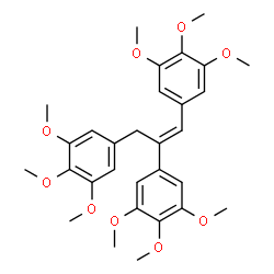 ChemSpider 2D Image | 1,2,3-Tris(3,4,5-trimethoxyphenyl)propene | C30H36O9