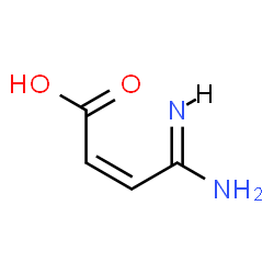 ChemSpider 2D Image | (2Z,4Z)-4-Amino-4-imino-2-butenoic acid | C4H6N2O2