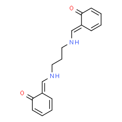 ChemSpider 2D Image | (6E,6'E)-6,6'-{1,3-Propanediylbis[imino(E)methylylidene]}bis(2,4-cyclohexadien-1-one) | C17H18N2O2