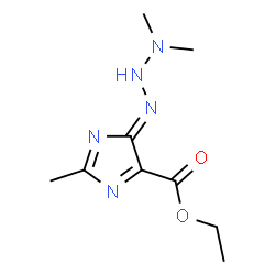 ChemSpider 2D Image | Ethyl (4Z)-4-(3,3-dimethyltriazanylidene)-2-methyl-4H-imidazole-5-carboxylate | C9H15N5O2