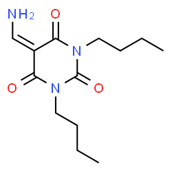 ChemSpider 2D Image | 5-(Aminomethylene)-1,3-dibutyl-2,4,6(1H,3H,5H)-pyrimidinetrione | C13H21N3O3