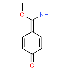 ChemSpider 2D Image | 4-[Amino(methoxy)methylene]-2,5-cyclohexadien-1-one | C8H9NO2