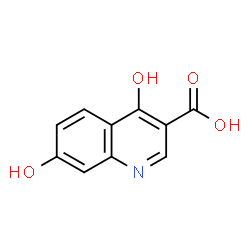 ChemSpider 2D Image | 4,7-Dihydroxy-3-quinolinecarboxylic acid | C10H7NO4
