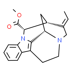 ChemSpider 2D Image | Methyl (16S,19E)-1,16-cyclocoryn-19-en-17-oate | C20H22N2O2