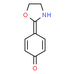 ChemSpider 2D Image | 4-(1,3-Oxazolidin-2-ylidene)-2,5-cyclohexadien-1-one | C9H9NO2