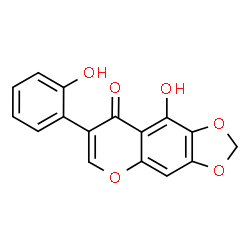 ChemSpider 2D Image | 2',5-Dihydroxy-6,7-methylenedioxyisoflavone | C16H10O6
