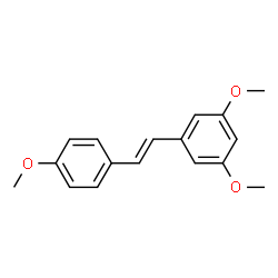 ChemSpider 2D Image | 3,4',5-trimethoxystilbene | C17H18O3
