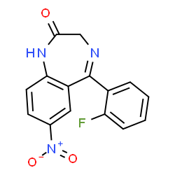 ChemSpider 2D Image | N-Desmethylflunitrazepam | C15H10FN3O3